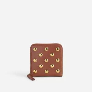 Madewell The Essential Zip Wallet In Studded Leather NWOT